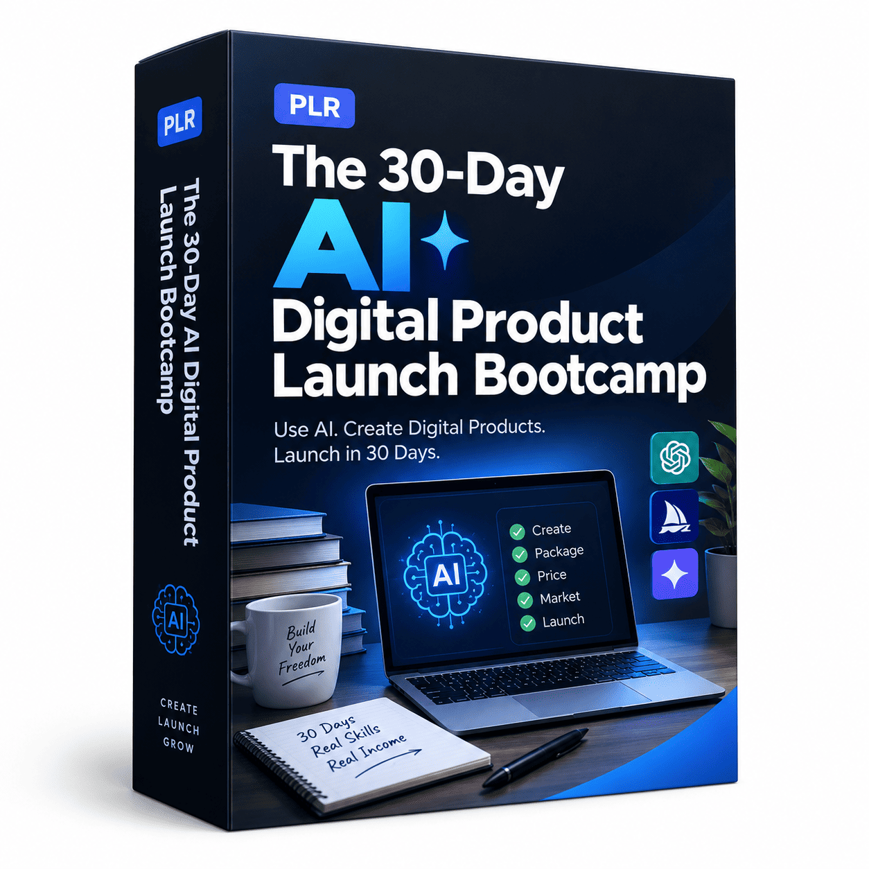 The 30-Day AI Digital Product Launch Bootcamp ecover