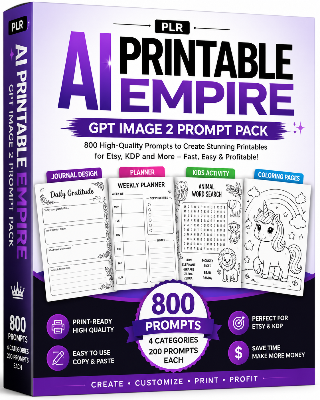 AI Printable Empire – GPT Image 2 Prompt Pack product box