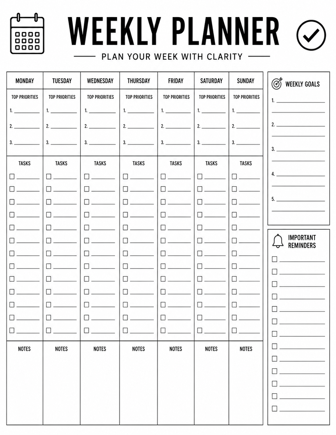 Planner printable result from GPT Image 2 prompt